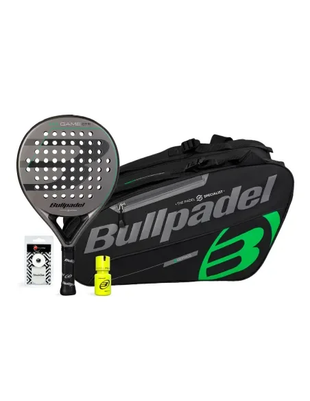 pack-bullpdel-game-ctr-gris-paletero-negro-dry-grip