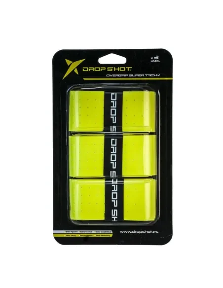 paquete-3-unidades-overgrip-drop-shot-super-tacky-amarillo