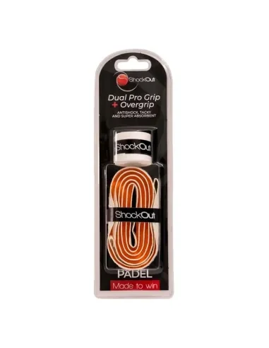 shockout-dual-pro-grip-y-overgrip-blanco-naranja-shockout